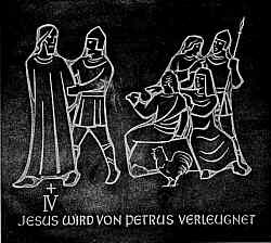 Jesus wird von Petrus verleugnet