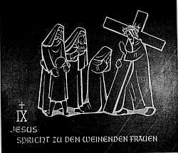 Jesus spricht zu den weinenden Frauen